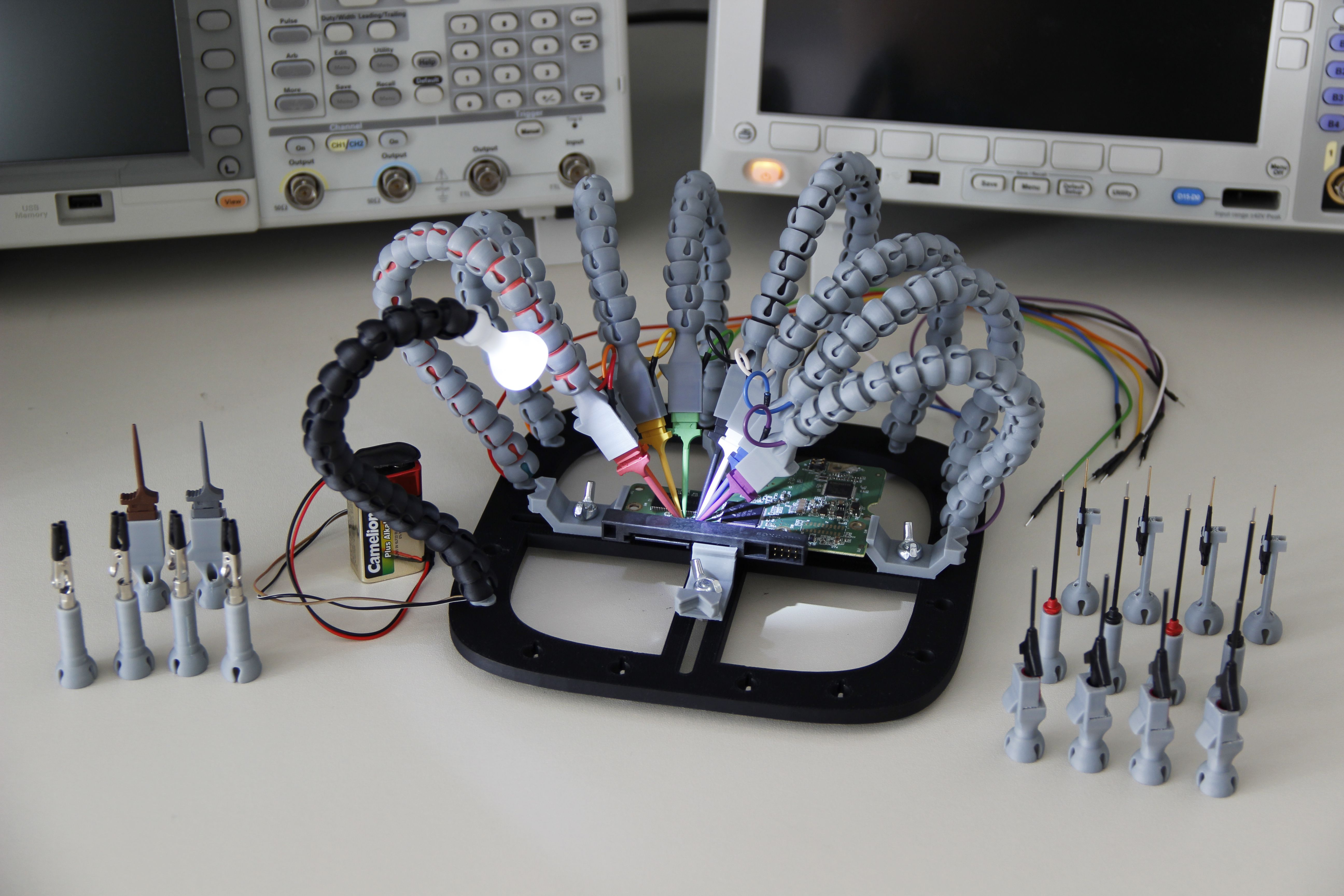 3D Print the Ultimate Helping Hands for a PCB Workstation 