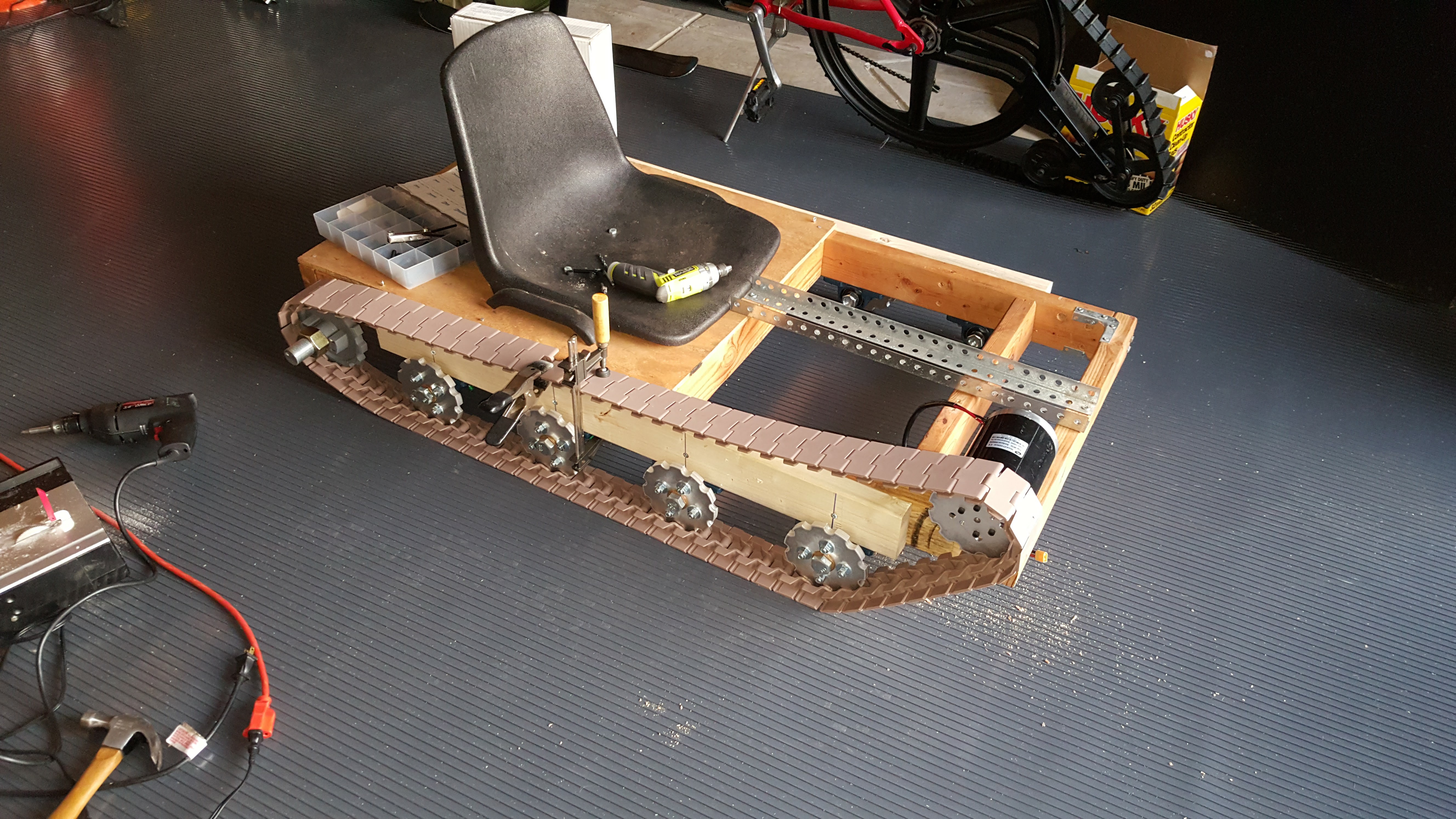 How I Added Tank Treads to a Go-Kart | Make: