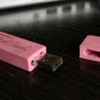 Pink Eraser USB drive