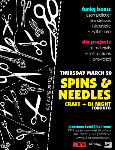 Spins & Needles Toronto & Ottawa – Tonight and Next Friday!