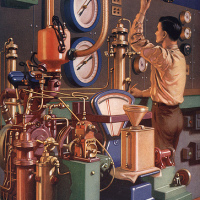 Vintage science and tech illustrations