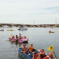 Cardboard boat race this weekend