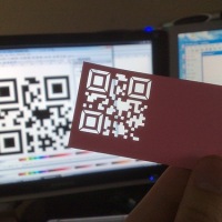 Cutout QR code