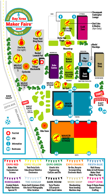 Maker Faire Map & Schedule