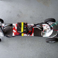 Electric skate board moves mountains