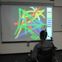 ITP show: Using a wheelchair (and Wiimote) to create art…