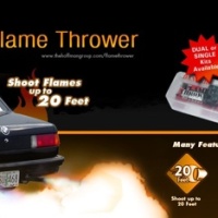 Dual exhaust flame thrower kit