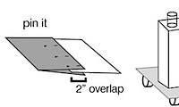 DIY projector mount and portable screen