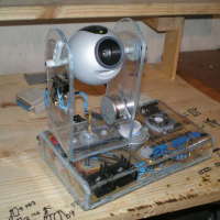 Web-controlled surveillance camera