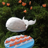 Twitter Fail whale… a 3D sculpture from the MAKE Flickr photo pool