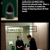 Clue: Blood soap dispenser