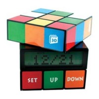 Rubix cube alarm clock won’t make you late