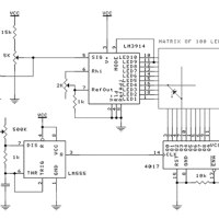 LED O-scope schematic