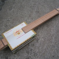 Sophisticated cigar box guitar