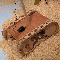 Wooden RC tank