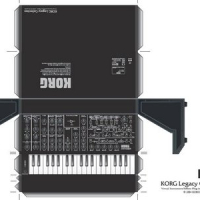 KORG synth papercraft printable