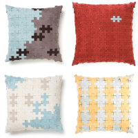 Galya Rosenfeld: Reclaimed “Puzzle” Pillows