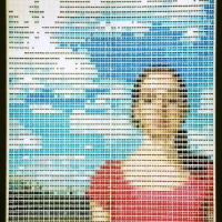 Art image from 4000+ glass vials