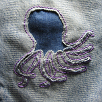 Reverse-Appliqué Octopus