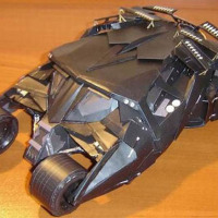 Make your own paper-craft Batmobile