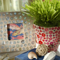 Revamped Picture Frame & Flowerpot