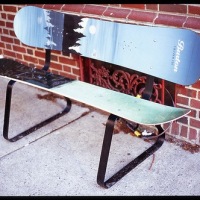 Snowboard bench