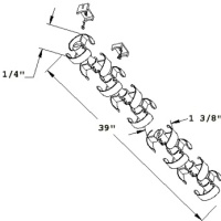 Grocery card cable organizer