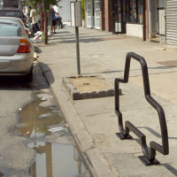 NYC bike rack designs by David Byrne