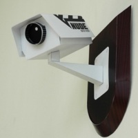 Papercraft CCTV cameras