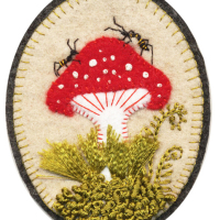 Elsa Mora’s Embroidered Brooches