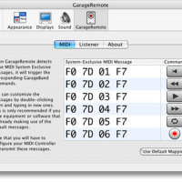 GarageRemote lets you get MIDI easily into GarageBand