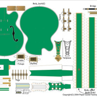 Guitar papercraft