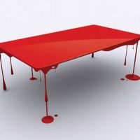 Paint drip table