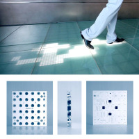 LED footprint flooring