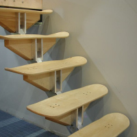 Skateboard staircase