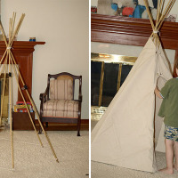 DIY tipi tent!