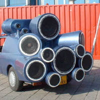 Street blasting speaker-mobile