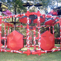 The Red Rig electronic drumkit of boldness