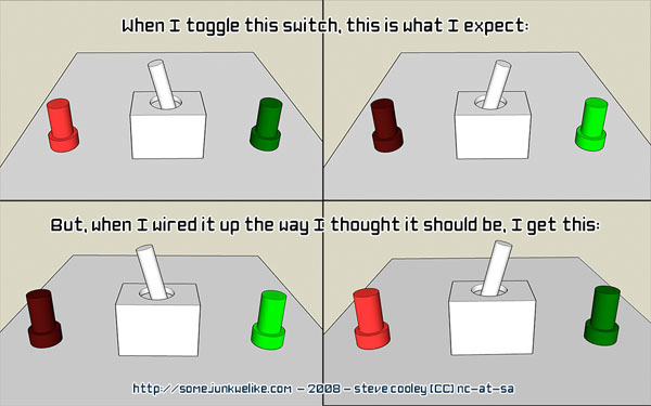 SPDT switch wiring explained | Make: wiring diagrams for freezer 