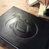 Laser etching a Moleskin… sorta