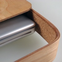 Plywood laptop case