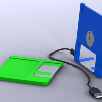 USB floppy disk brings back memory from the past