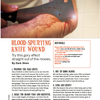 Weekend Project: Blood Spurting Knife Wound (PDF)