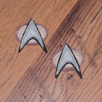 Star Trek comm badge pins