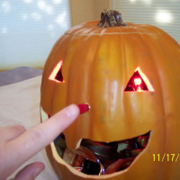 MAKE inspired honking pumpkin