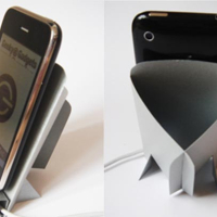 Cardboard iPhone dock