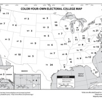 Color-your-own Electoral College map