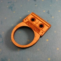 Laser cut jewelry – Floppy disk & cassette ring