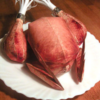 Papercraft turkey dinner