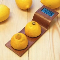 Designer citrus-powered clock